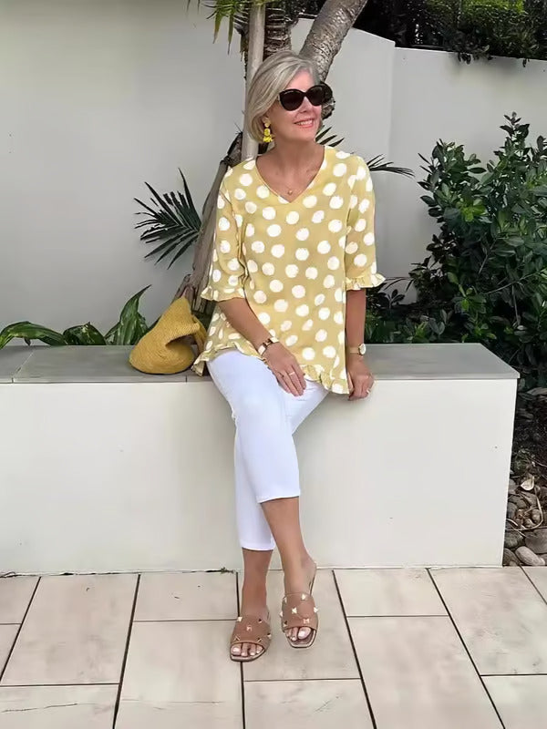 Margo | Vintage Printed Top