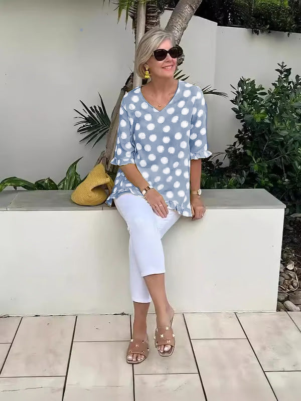 Margo | Vintage Printed Top