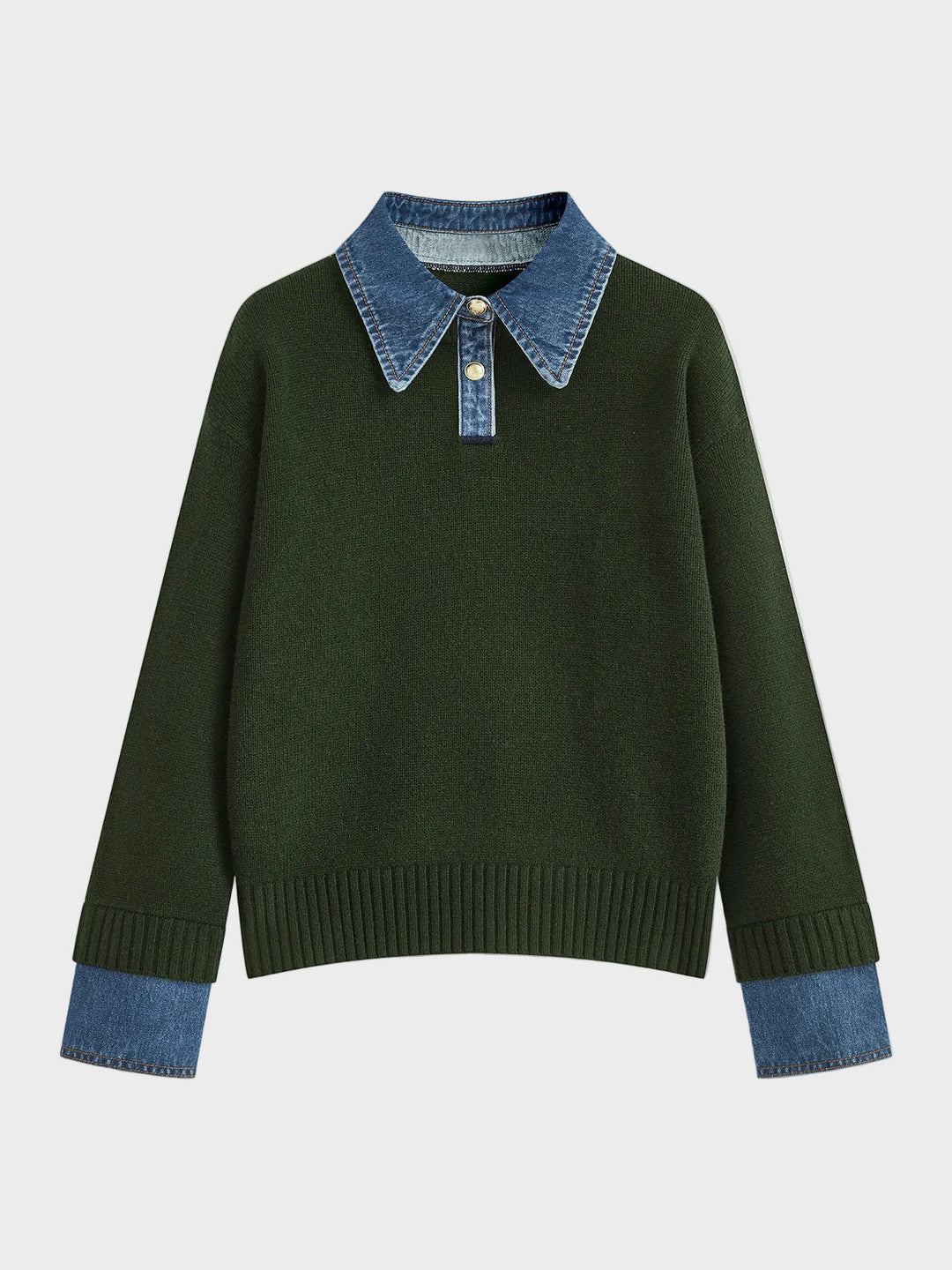 Tiffany | 2 in 1 Panel Lapel Sweater