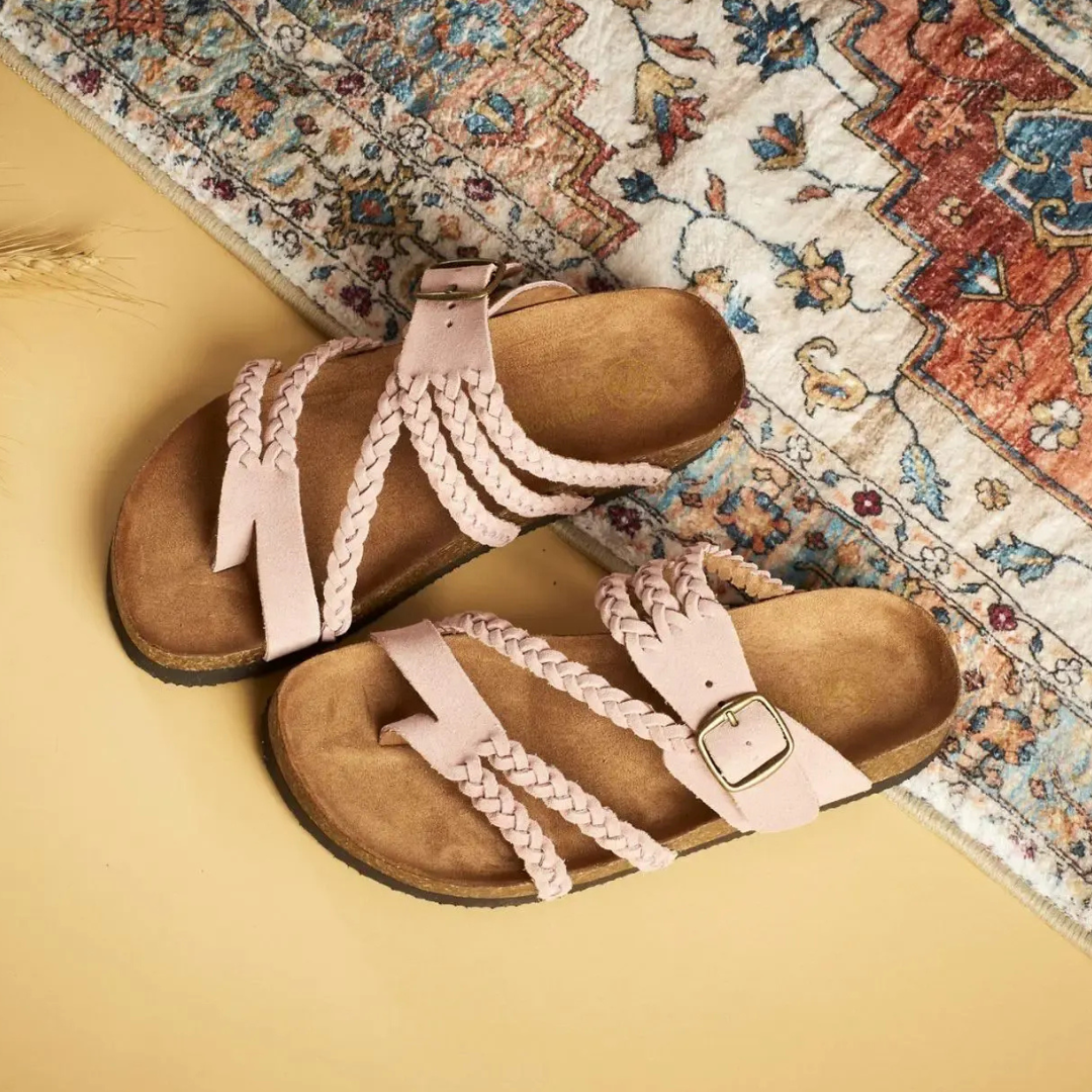HAYLEIG |  Orthopaedic Braided Leather Sandal