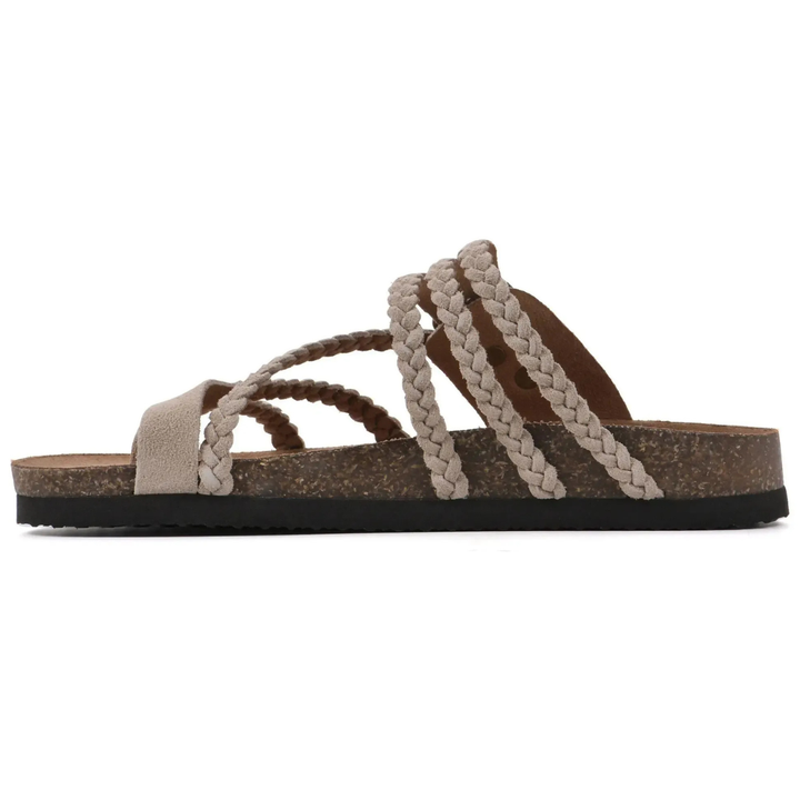 HAYLEIG |  Orthopaedic Braided Leather Sandal