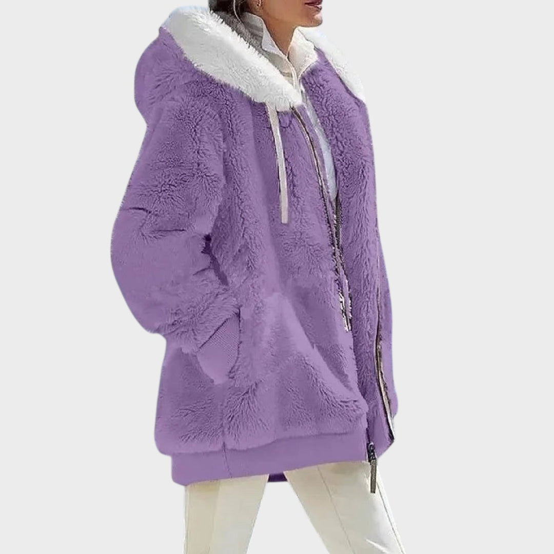 Andrea | Winter jacket with hood and zipper