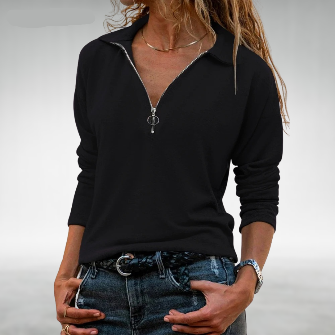 Nadine | Women's Half-Zip Sweatshirt