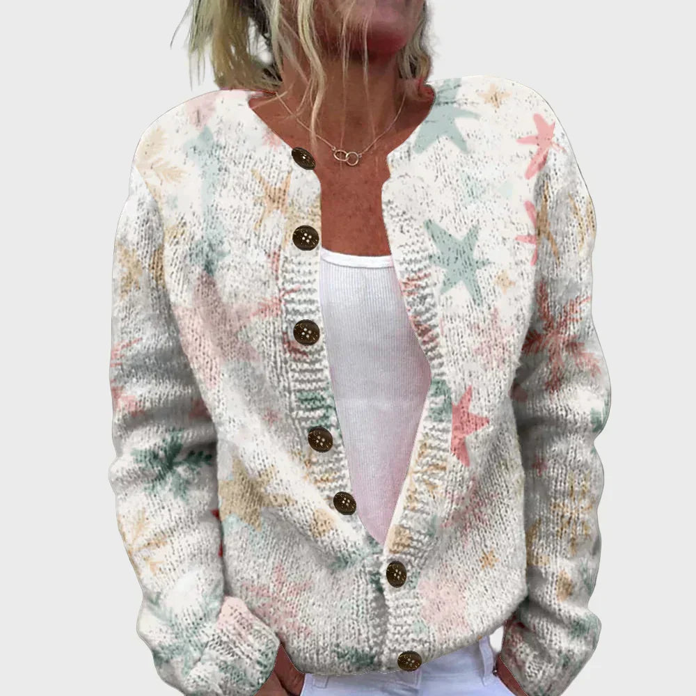Elegant Knitted Vest with Pattern
