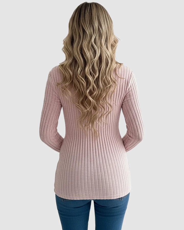 Gloria - Tie-Waist Ribbed Maternity Top